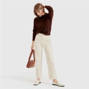 Everlane Straight Leg Crop White Size 10